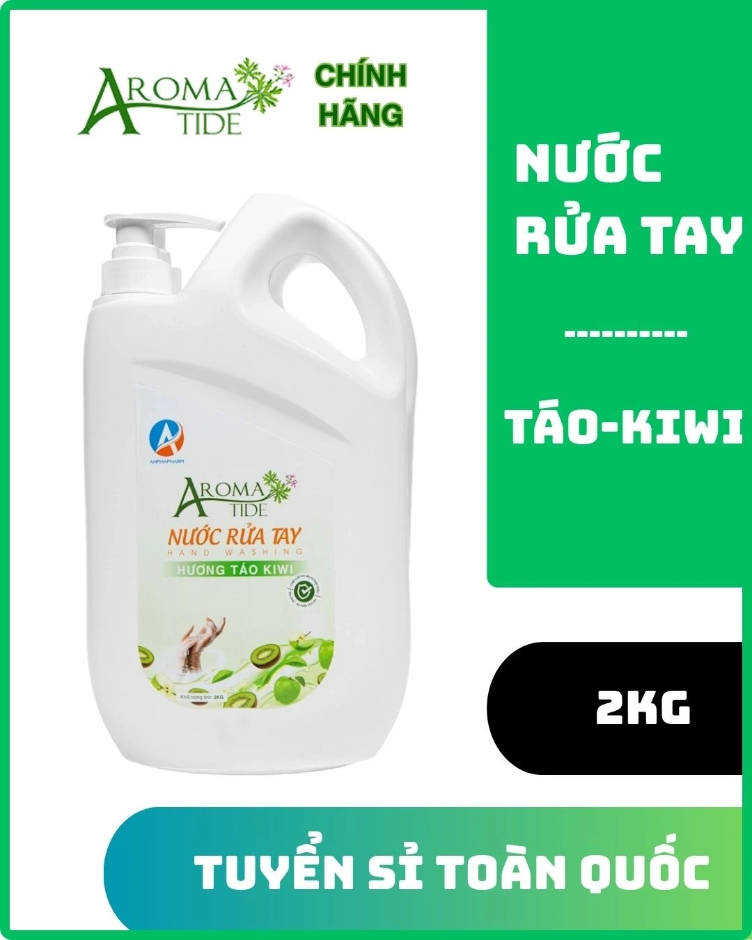 Nước rửa tay táo kiwi 2kg