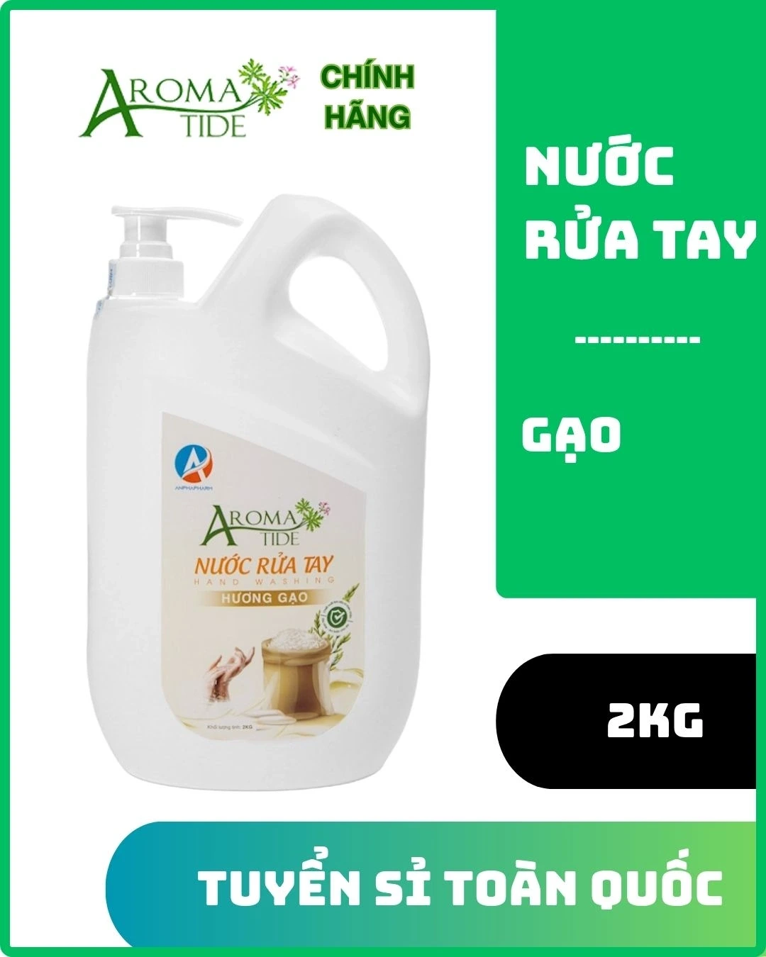 Nước rửa tay gạo 2kg