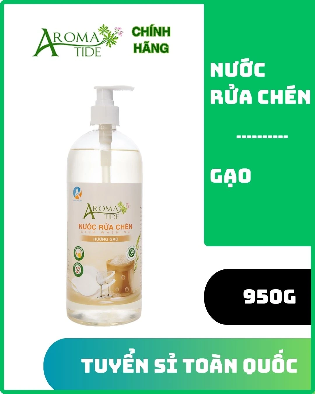 Nước Rửa Chén Hương Gạo 950g